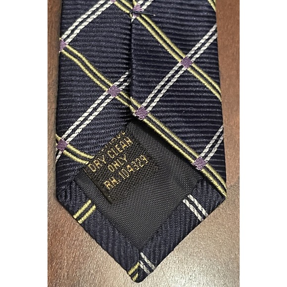 Mario Masotti Blue Gold Repp Hand Made 100% Silk Men’s Neck Tie Made In China - Picture 7 of 9